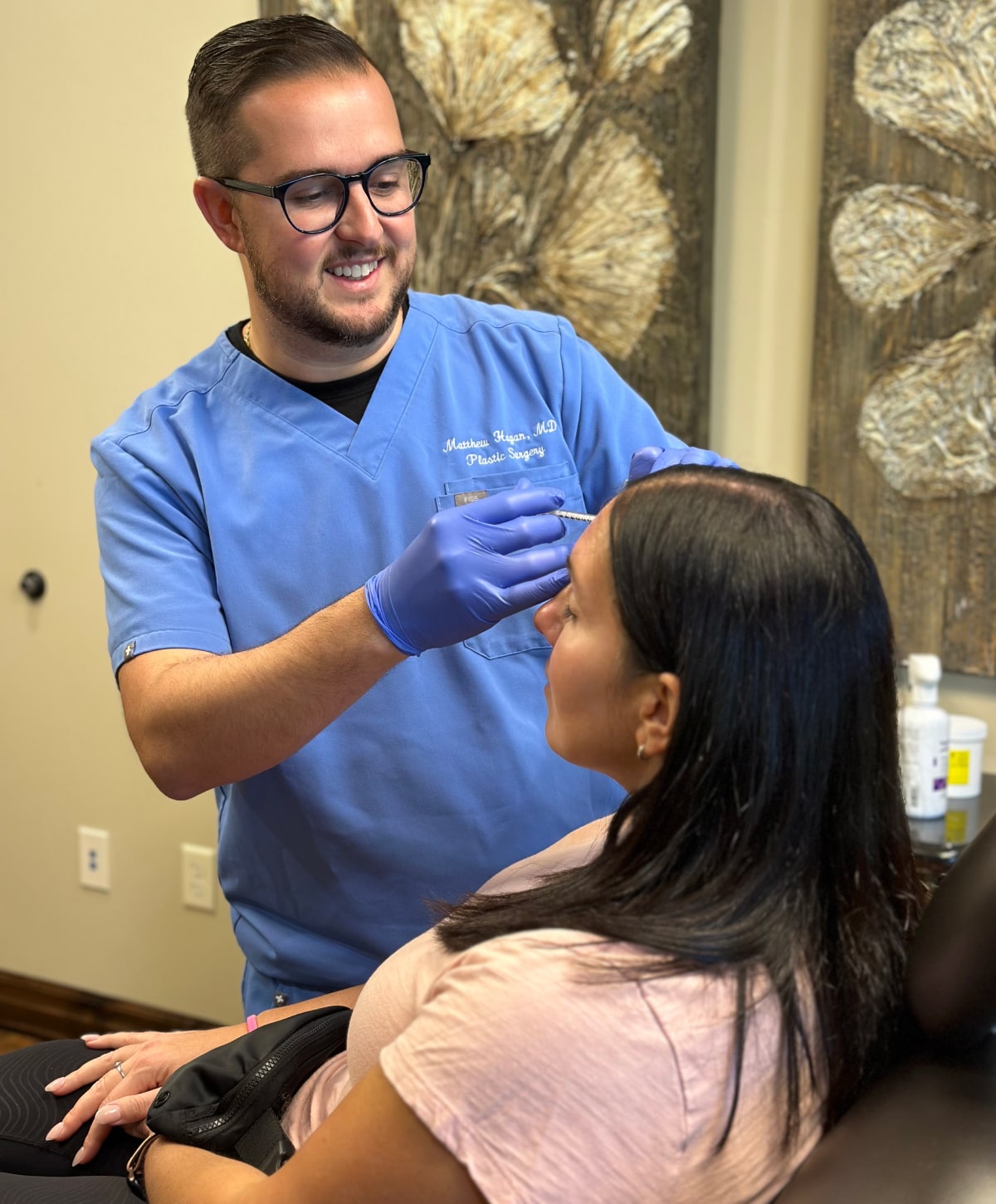 Reading Medspa patient receiving treatment